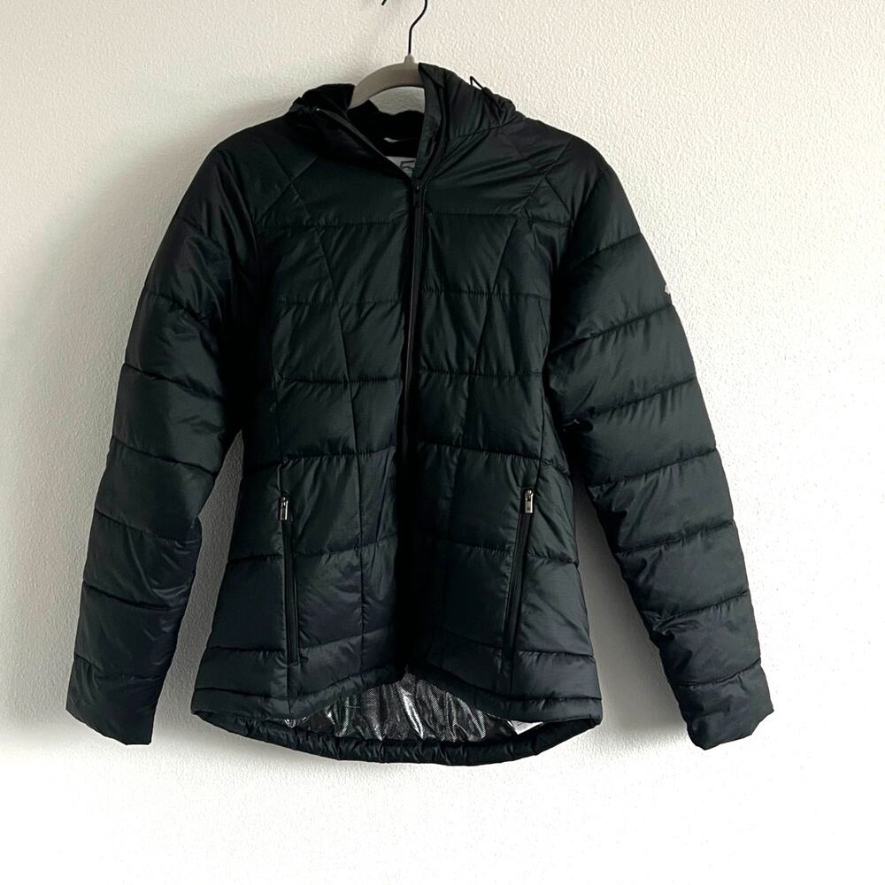 Columbia Black Sienna Hill Quilted Jacket S Gorpcore Sleek Athleisure Utility